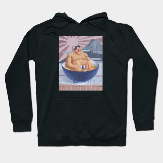 E. Honda in the Bath House chillin in miso soup Hoodie by drawingnikki